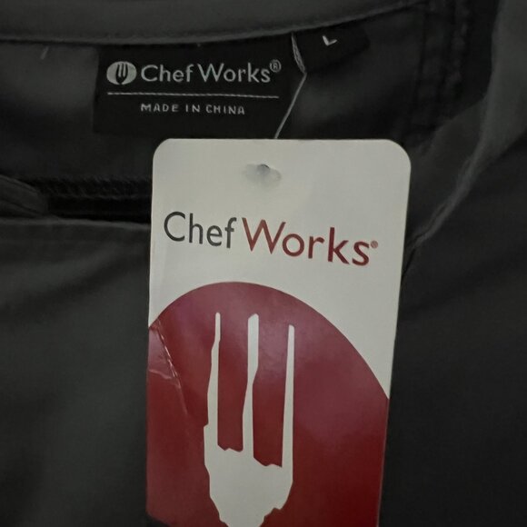 Chef Works VSSS-GBC-L Valais Chef Coat Gray Cool Vent Panels NWT L - Picture 2 of 4